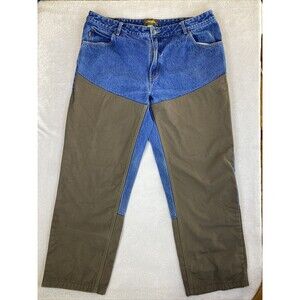 Cabelas Upland Roughneck Brush Pants Jeans Men's 40x32 Classic Fit Double Knee